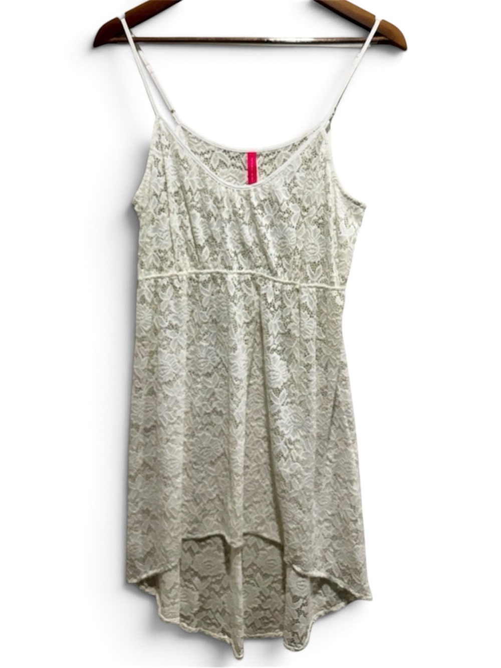 Victoria’s Secret White Lace Babydoll Slip Dress M Coquette